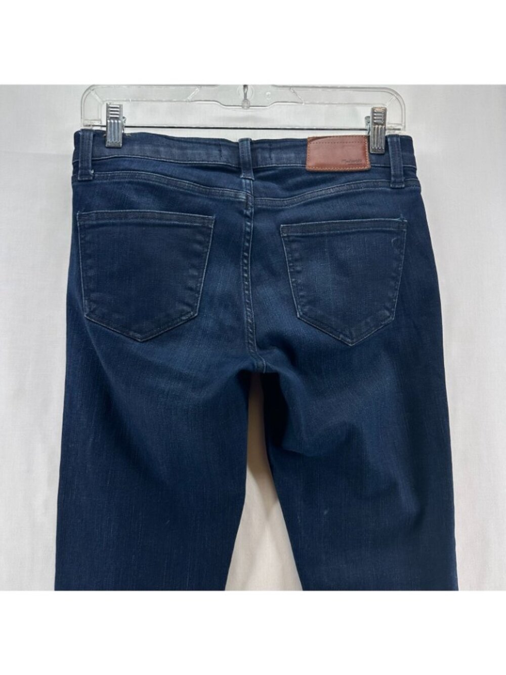 Madewell Skinny Skinny Ankle Zip Jeans Womens 26 Low Rise Stretch Dark Wash Blue - Picture 5 of 13